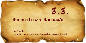 Bornemissza Barnabás névjegykártya