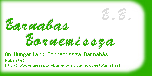 barnabas bornemissza business card